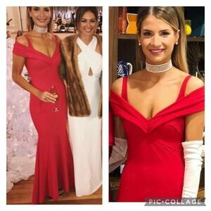 La Petite Robe di Chiara Boni Tekla Cold-Shoulder Sweetheart Mermaid Gown Formal